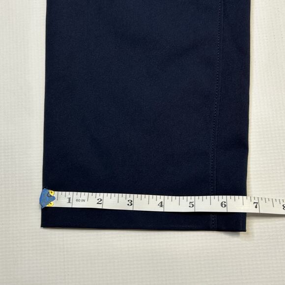 Public Rec Pants Mens 32x34 Navy Blue Performance Slim Tapered Stretch Golf Work - Picture 11 of 13